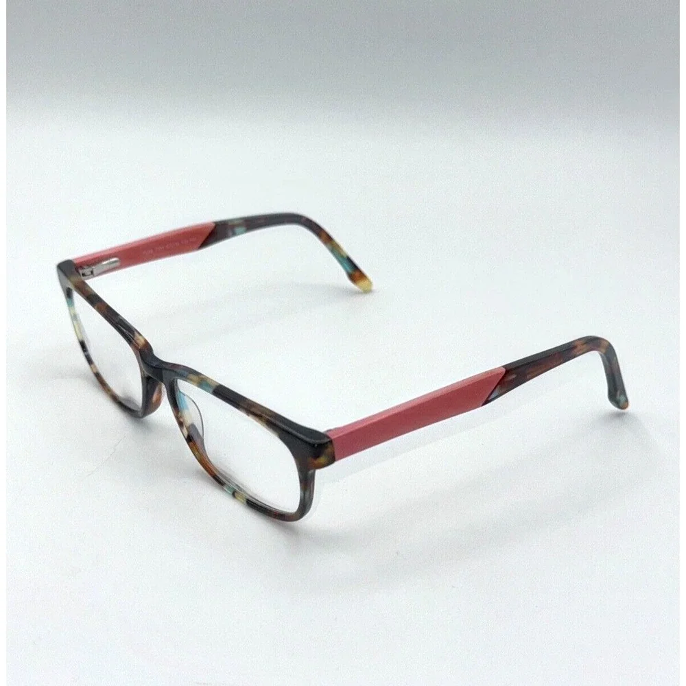 Phoebe Eyeglasses Frame P268 Women Tortoise Coral Full Rim 52-16-135 FRAME ONLY